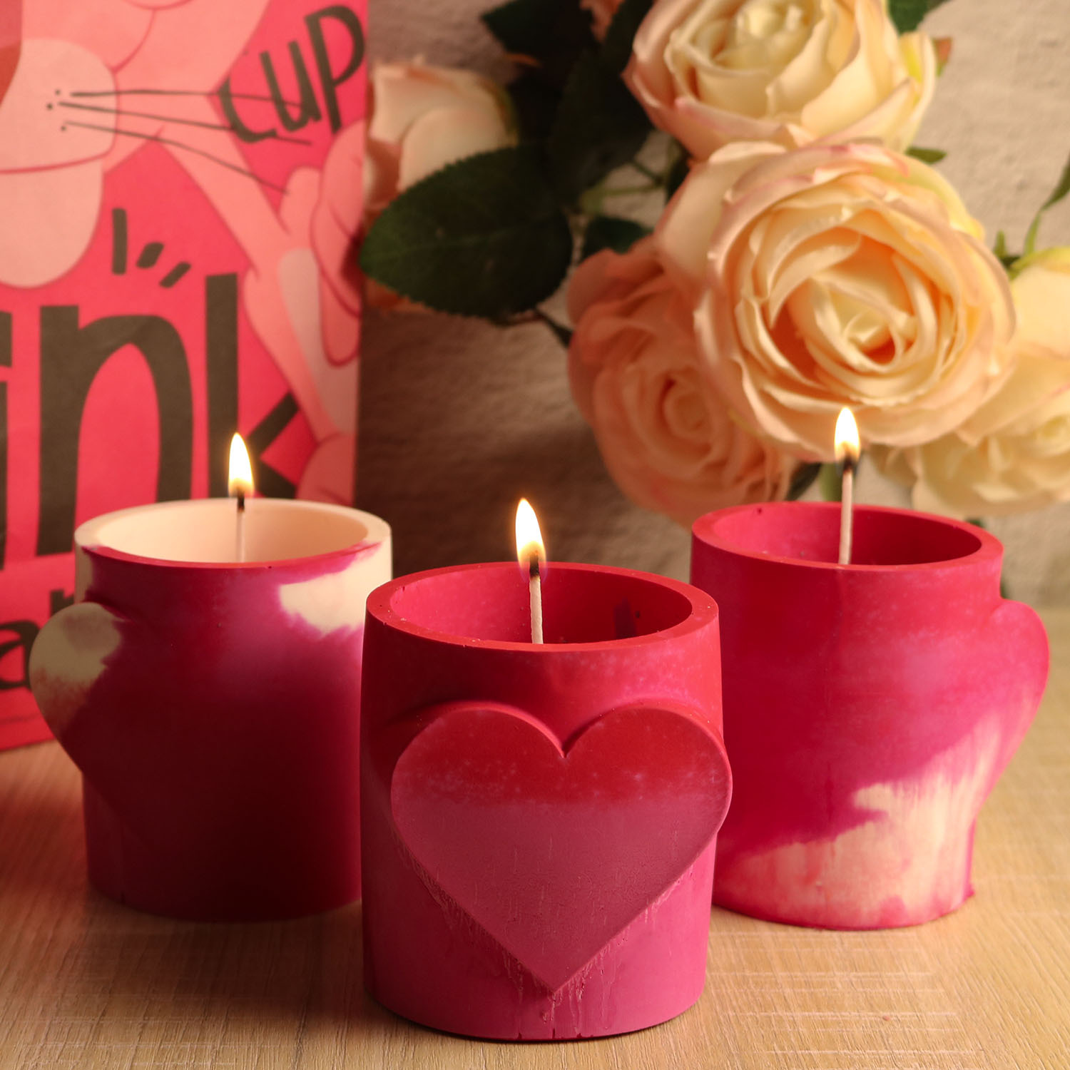 Soap Making In Home - Love Candle Cup Scented Candle Silicone
