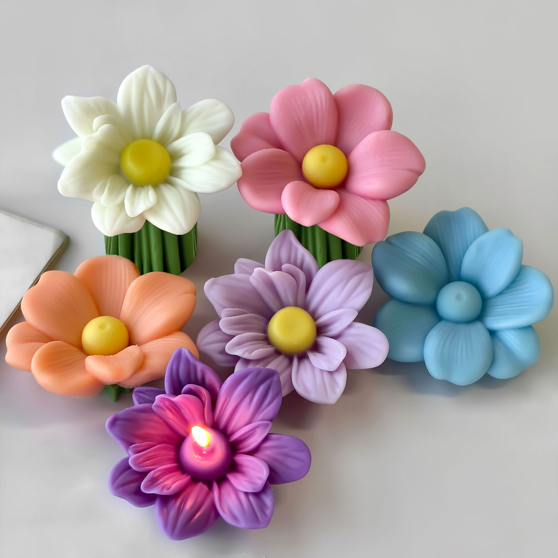 Soap Making Fragrance - DIY Flowers Aroma Candle Silicone Mold