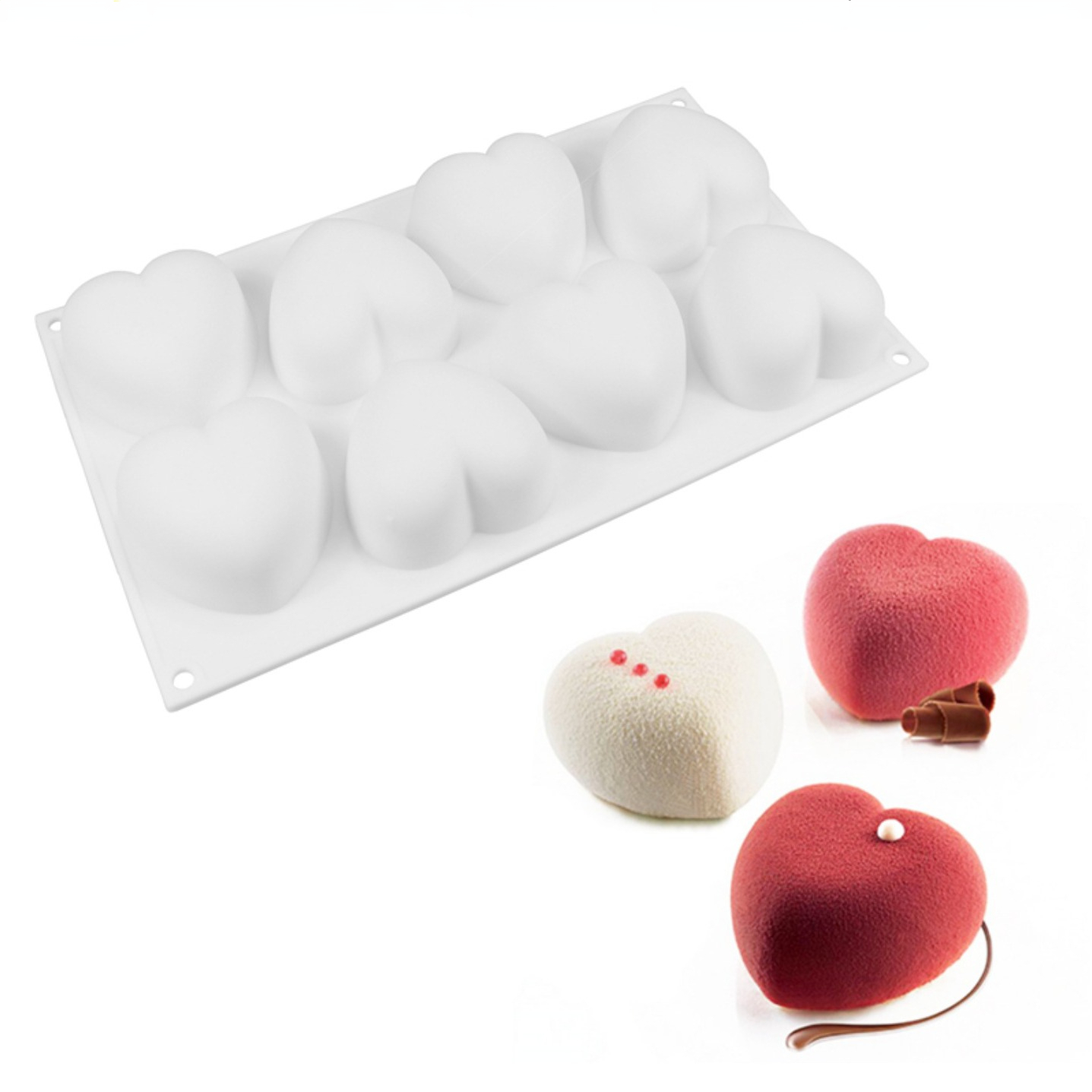 Soap Making Diy - Love Heart Silicone Soap Mold Handmade