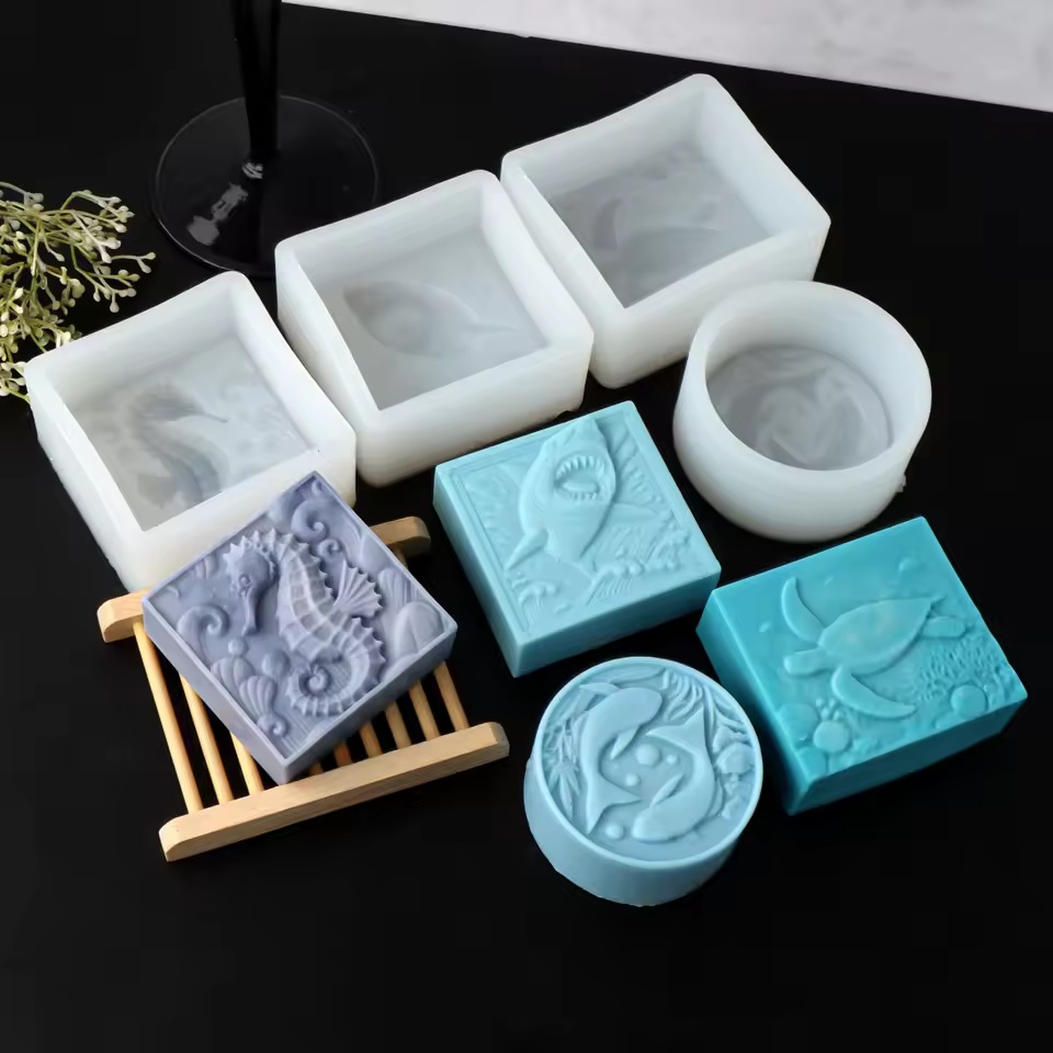 Soap Making In Home - 3D Seahorse Silicone Soap Mold DIY