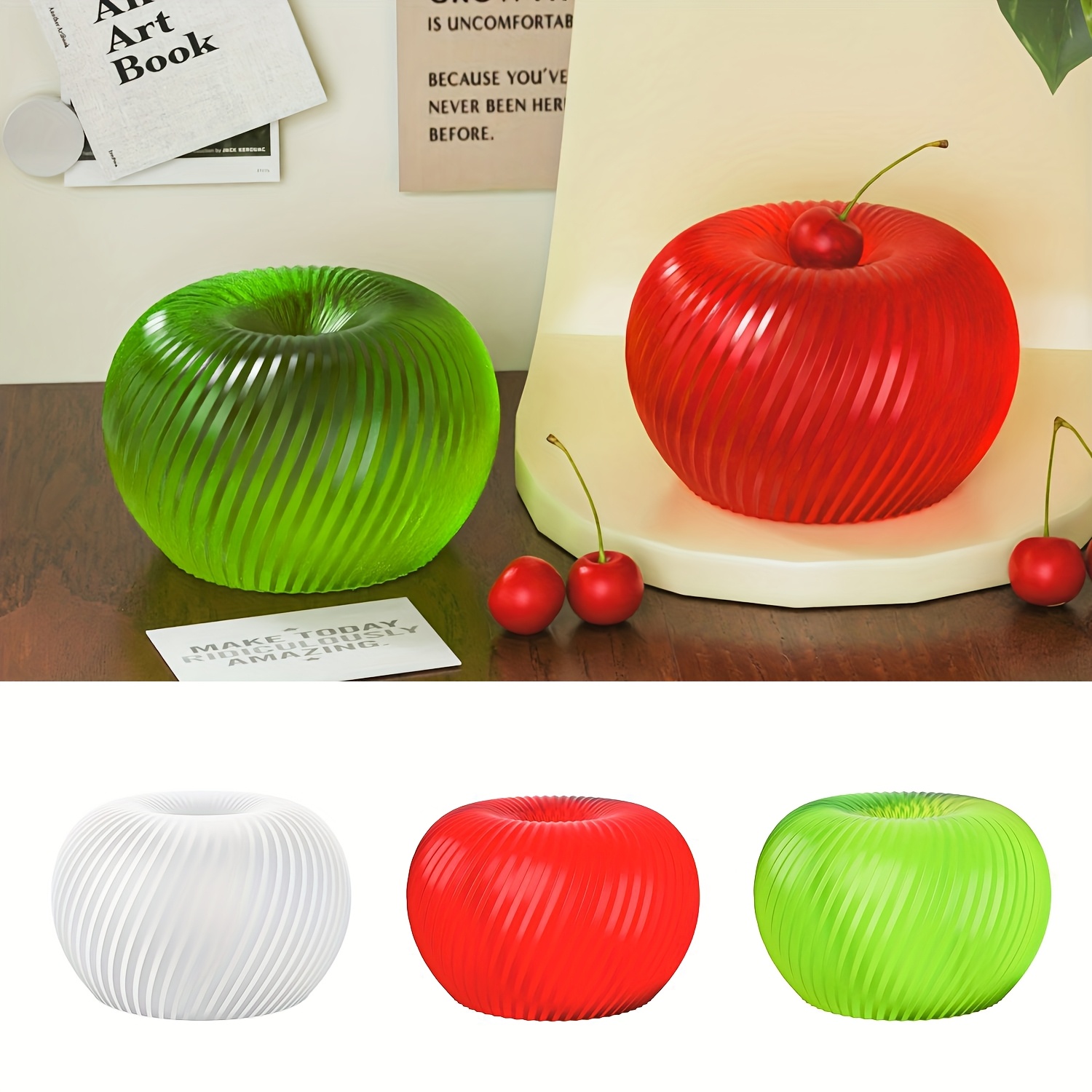 Soap Making Party - A trendy red apple silicone mold