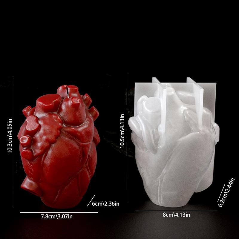 Soap Making Diy - DIY Heart Shaped Candle Silicone Mold