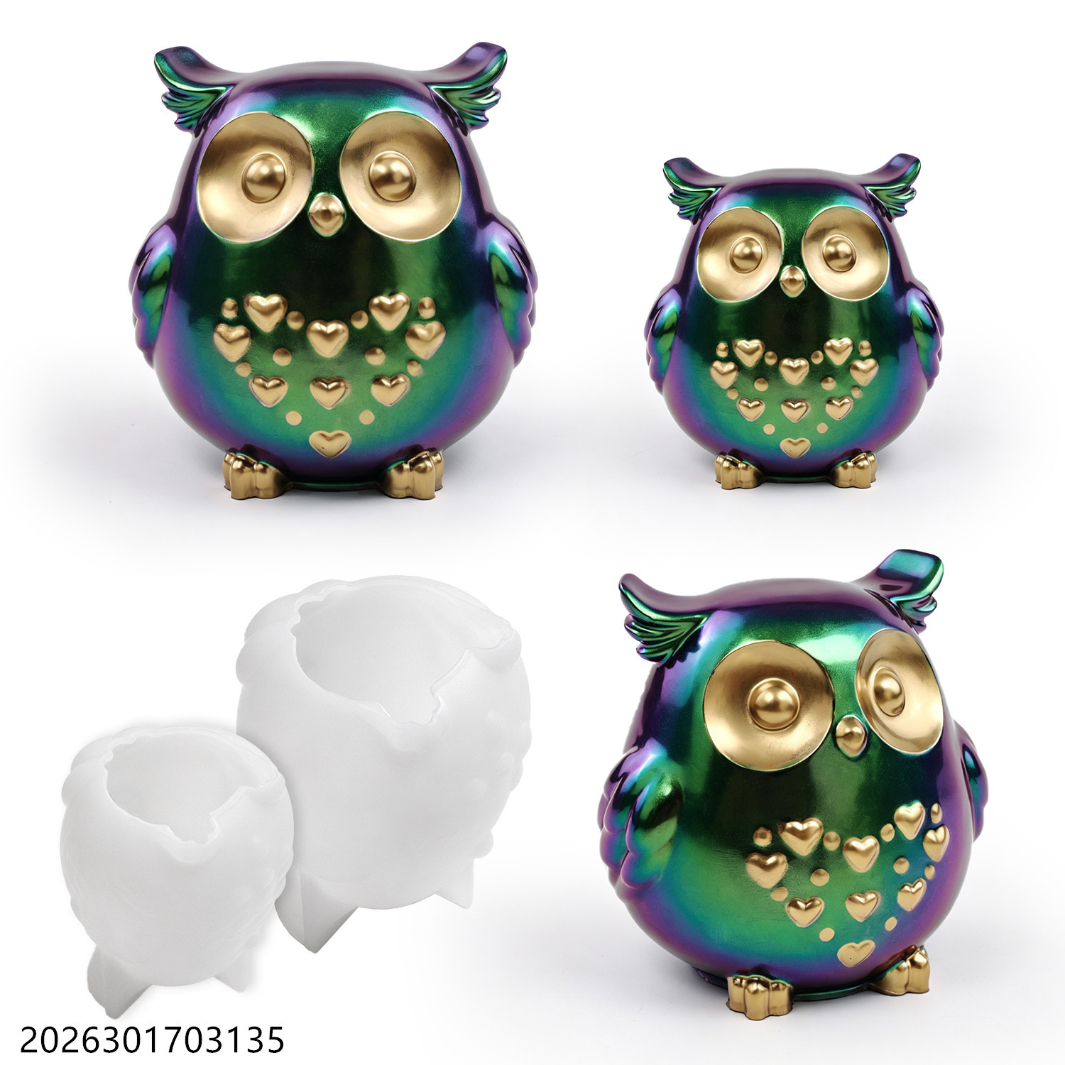 Soap Making Diy - Owl Silicone Mold 3D Bird Shape