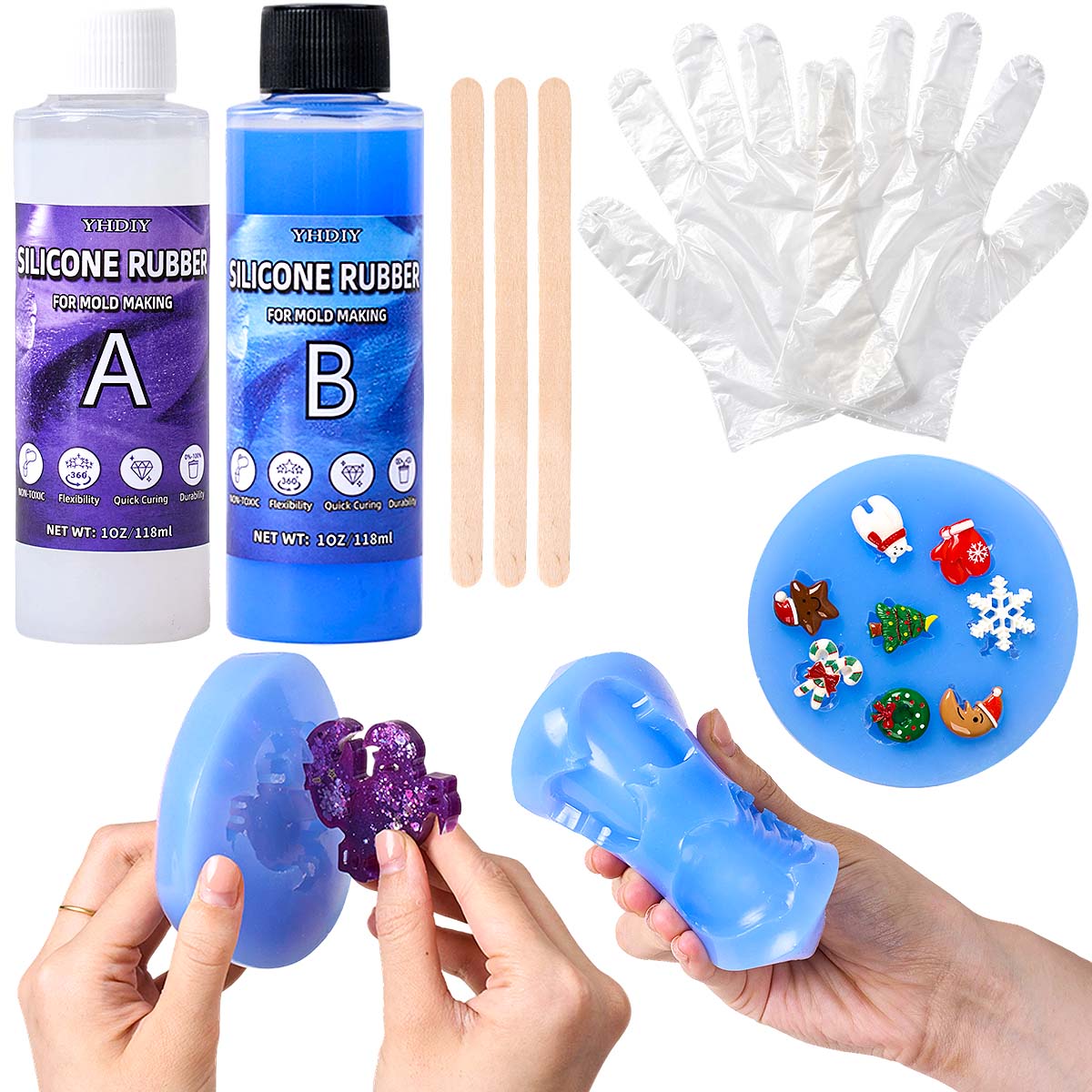 118ml/296ml Silicone Mold Maki - đánh giá và giá Soap Making Diy