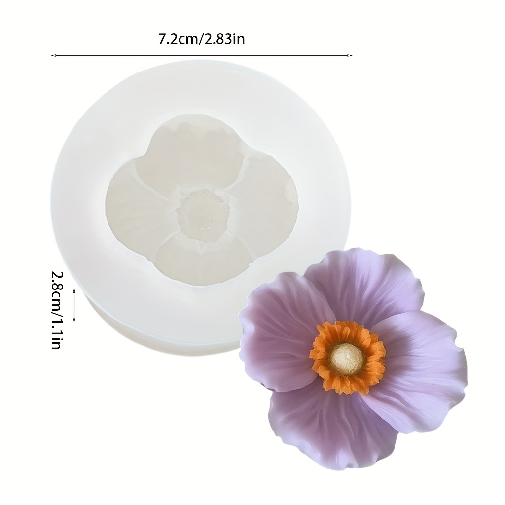 Flower Silicone Candle Mold, C - đánh giá và giá Soap Making In Home