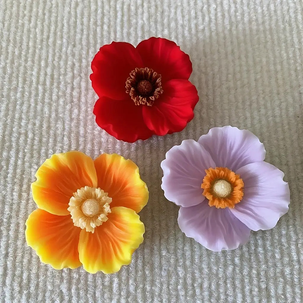 Flower Silicone Candle Mold, C - đánh giá và giá Soap Making In Home