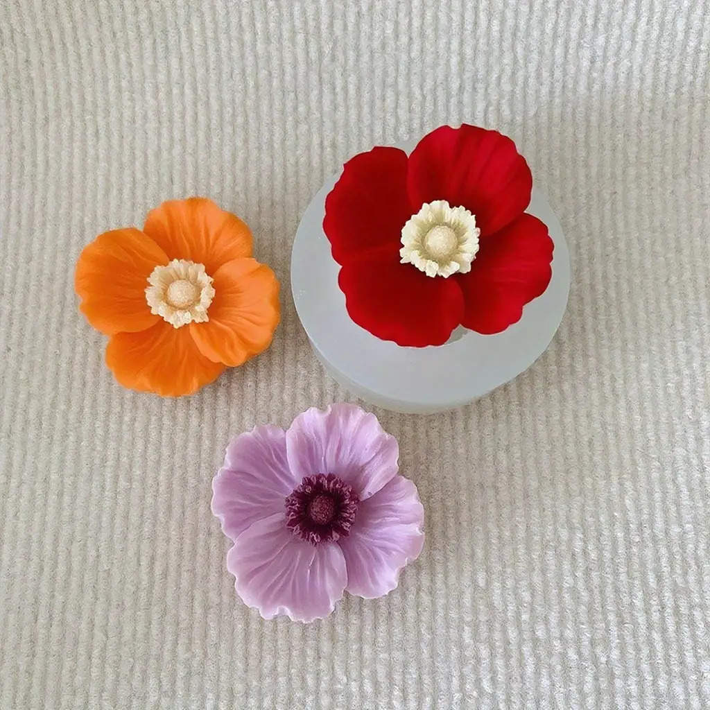 Flower Silicone Candle Mold, C - đánh giá và giá Soap Making In Home