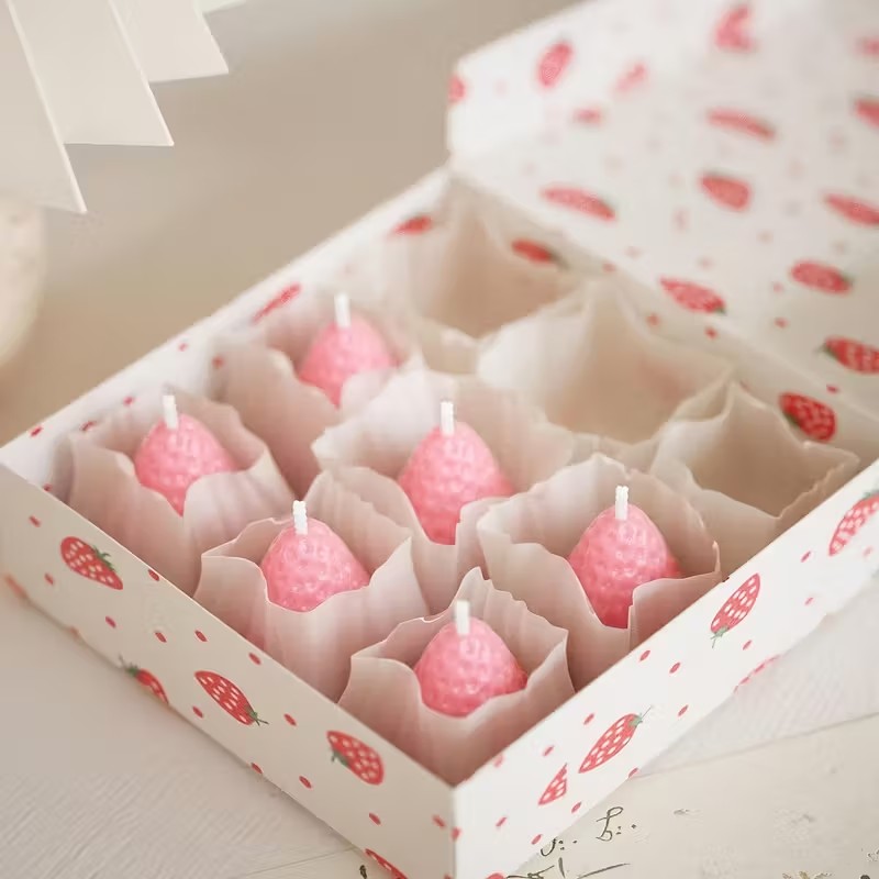 Strawberry Silicone Candle Mol - đánh giá và giá Soap Making Diy