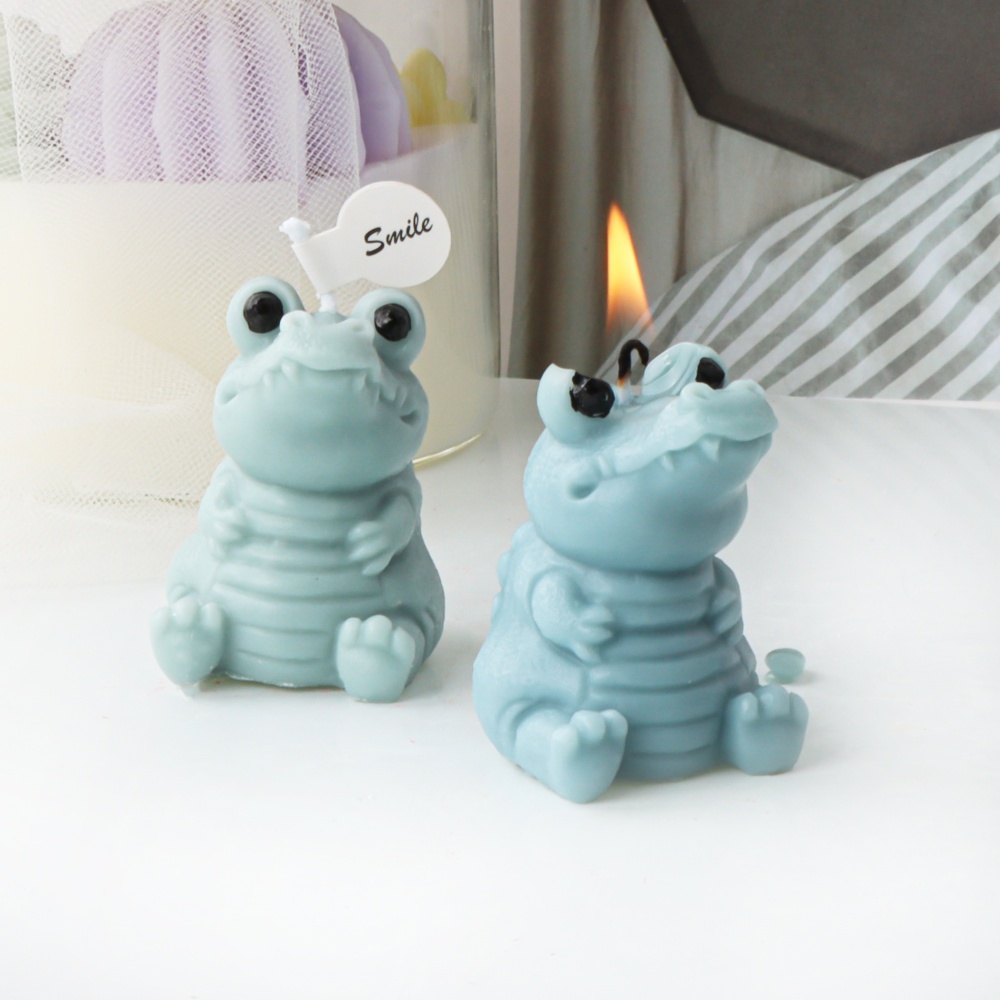 3D Cute Crocodile Candle Silic - đánh giá và giá Soap Making In Home