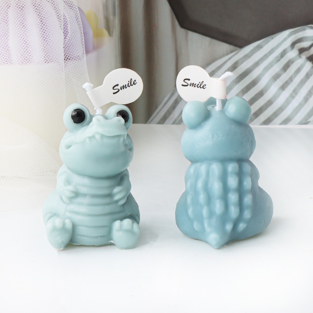 3D Cute Crocodile Candle Silic - đánh giá và giá Soap Making In Home