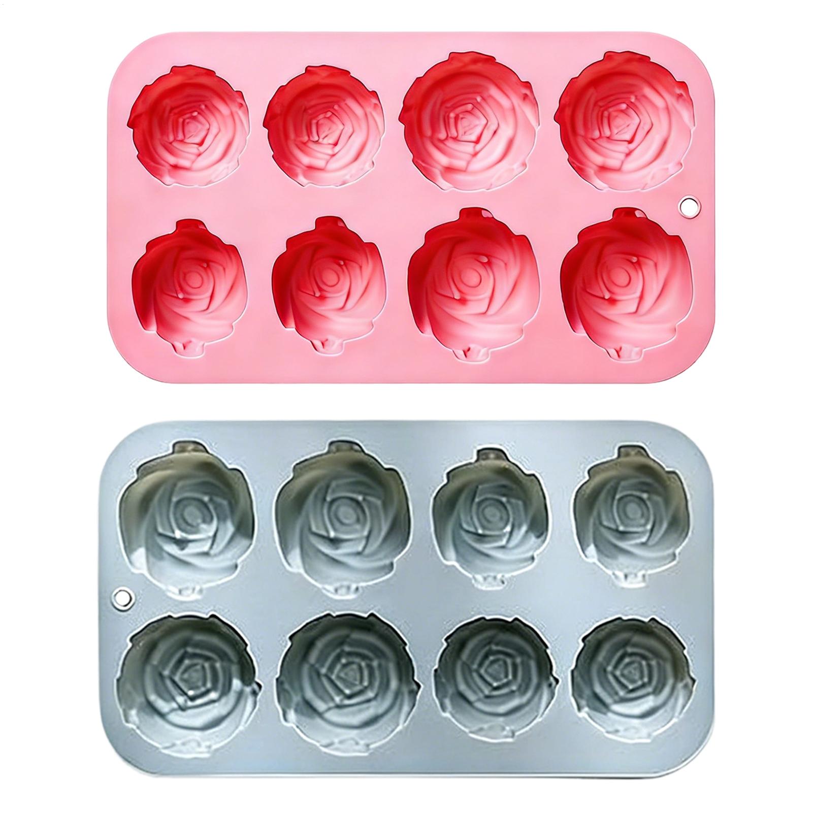 8 Holes Rose Flower Silicone M - đánh giá và giá Soap Making In Home