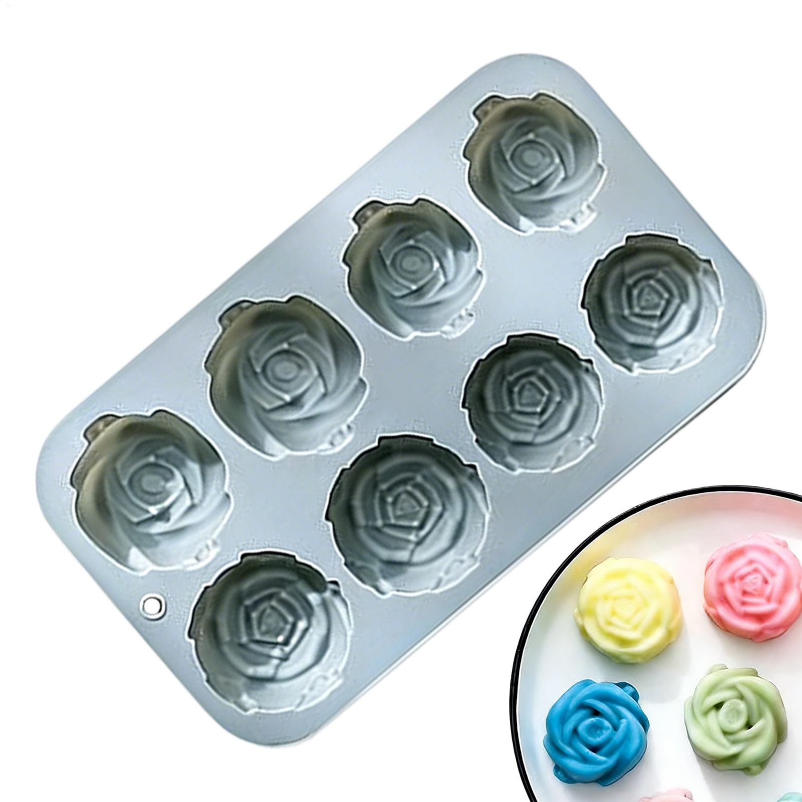 8 Holes Rose Flower Silicone M - đánh giá và giá Soap Making In Home