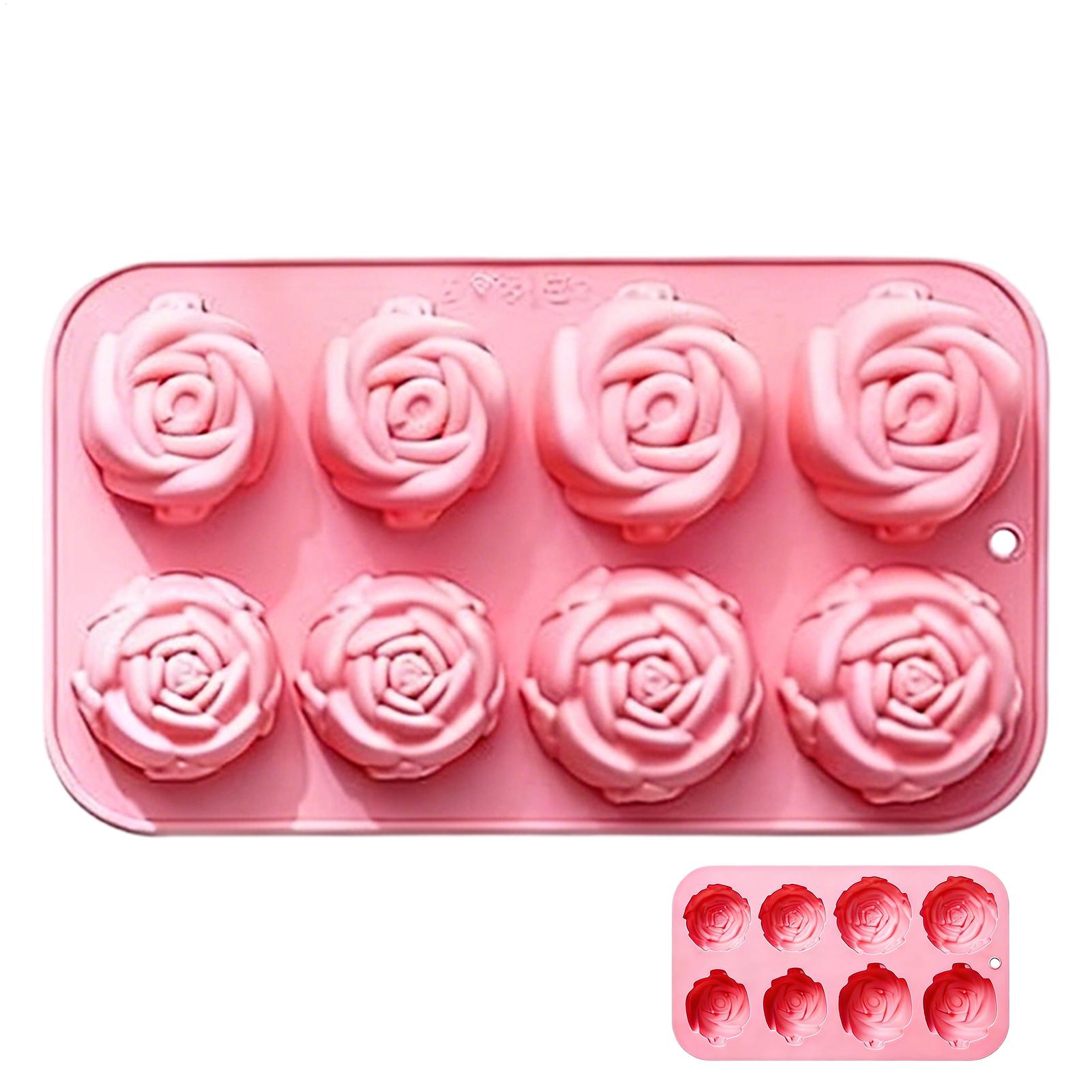 8 Holes Rose Flower Silicone M - đánh giá và giá Soap Making In Home