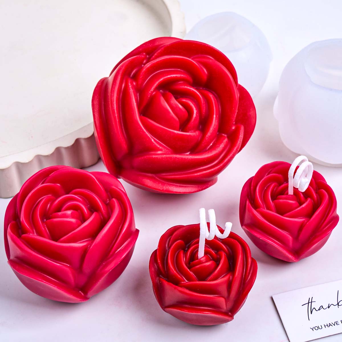 3D Flower Shape Silicone Candl - đánh giá và giá Soap Making Fragrance