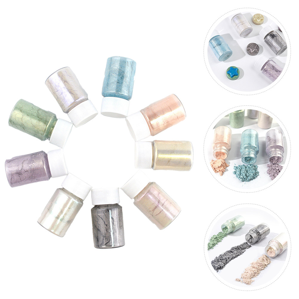 9Pcs Exquisite Mica Pigment Po - đánh giá và giá Soap Making Diy