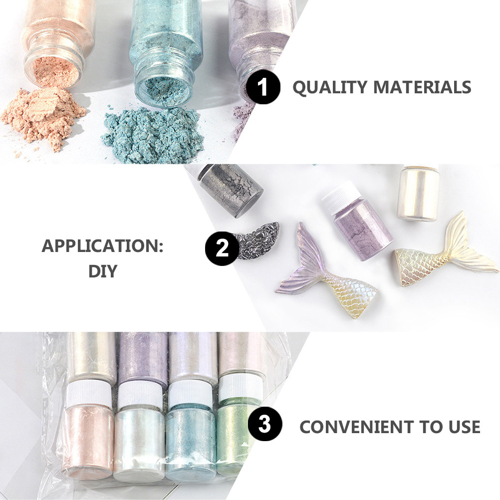 9Pcs Exquisite Mica Pigment Po - đánh giá và giá Soap Making Diy