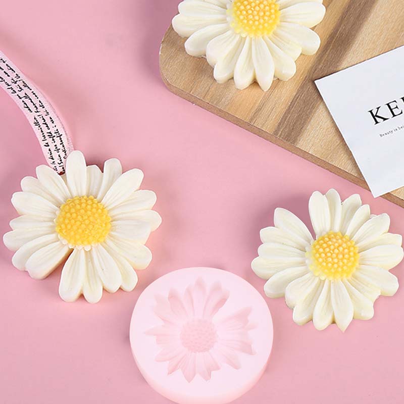 DIY Candle Silicone Mold Daisy - đánh giá và giá Soap Making Ideas
