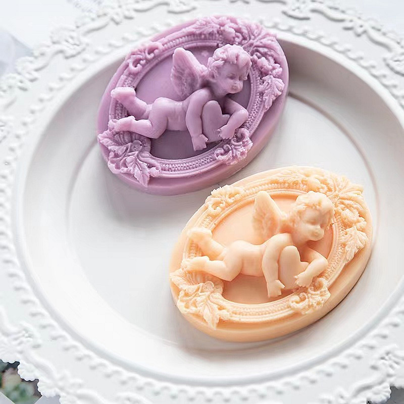 3D Angel Kids Shaped Silicone  - đánh giá và giá Soap Making In Home