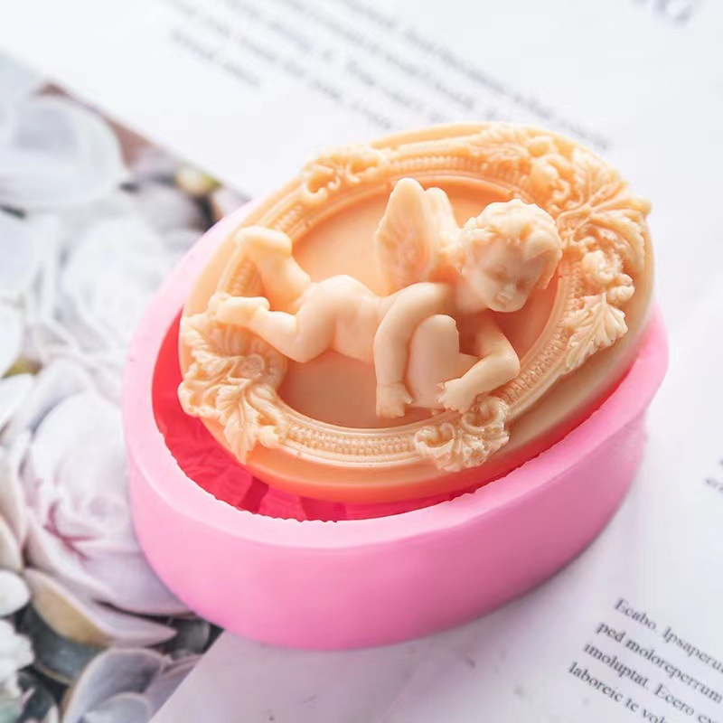 3D Angel Kids Shaped Silicone  - đánh giá và giá Soap Making In Home